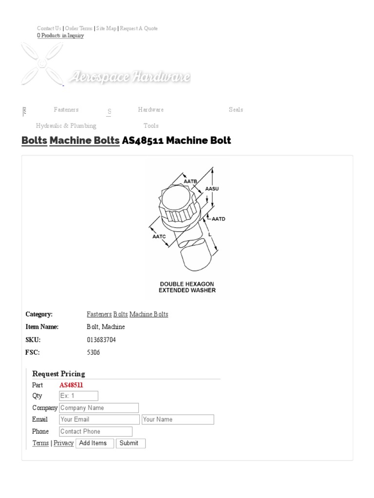 Buy Machine Bolt AS48511 Bolts PDF