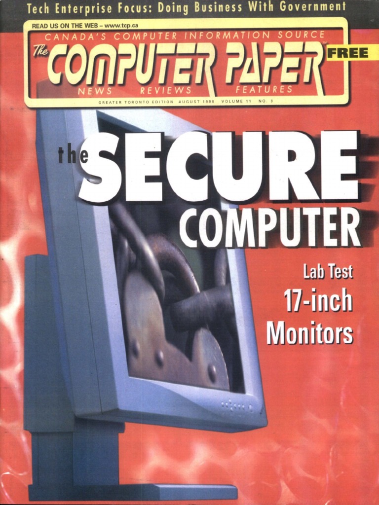Tori 1998-08 The Computer Paper - Ontario Edition | PDF | Personal