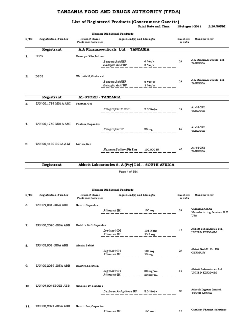 TANZANIA PHARMACEUTICAL HANDBOOK 2022 PDF DOWNLOAD visual data 6