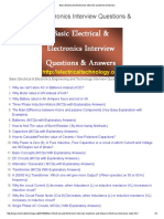 Basic Electrical & Electronics Interview Questions & Answers
