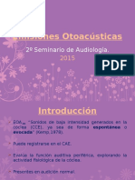 Seminario Emisiones Otoacústicas