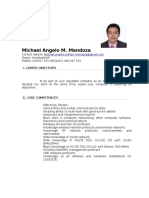 Michael Angelo Mendoza CV 300716