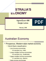 Australia'S Economy: Agron/Econ 496 Sergio Lence