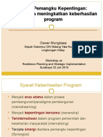 Forum Pemangku Kepentingan. Upaya Meningkatkan Keberhasilan Program