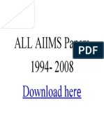 All Aiims Papers