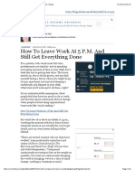 How To Leave Work at 5 P.M. and Still Get Everything Done