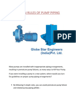 5 Main Rules of Pump Piping