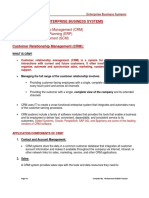 Lecture # 6 Enterprise Business Systems