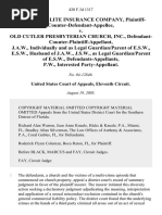 Guideone Elite Ins. Co. v. Old Cutler Presbyterian, 420 F.3d 1317, 11th Cir. (2005)