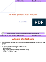 DS Lect 24 All Pairs Shortest Path Problem
