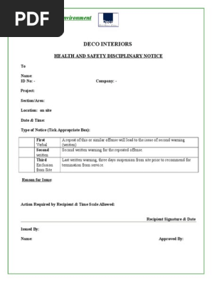 7. Warning Letter Master