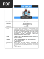 Furosemide Drug Study