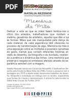 Cartaz Natália Rezende
