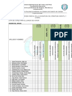 Lista de Cotejo para El Jurado de Honor