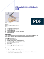 Endotrakeal Tube Intubasi