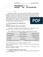 Apuntes Tema 5 La Ensenanza y El Aprendizaje en La SE