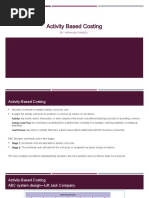 20 & 22 Session Activity Based Costing.