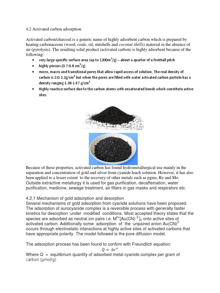 Gold Adsorption Capacity of Activated Carbon | PDF | Adsorption | Cyanide