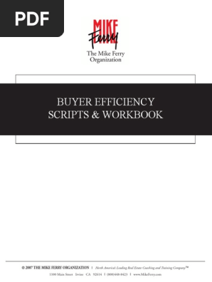 Buyer Agent Mike Ferro Organization Workbook
