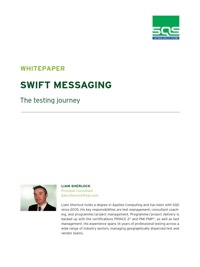 SWIFT Messaging PDF Science Computing And Information Technology