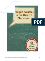 Tongue Twisters in the Theatre Classroom