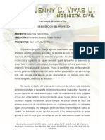 Memoria de Piscina de Oxidacion y Pluvial