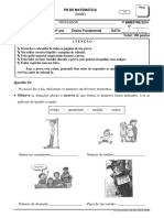 Prova PB Matematica 4ano Tarde 1bim PDF