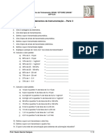 Instrumentação (2009) (Prof. Saulo) 1.3 - FI - Exercícios