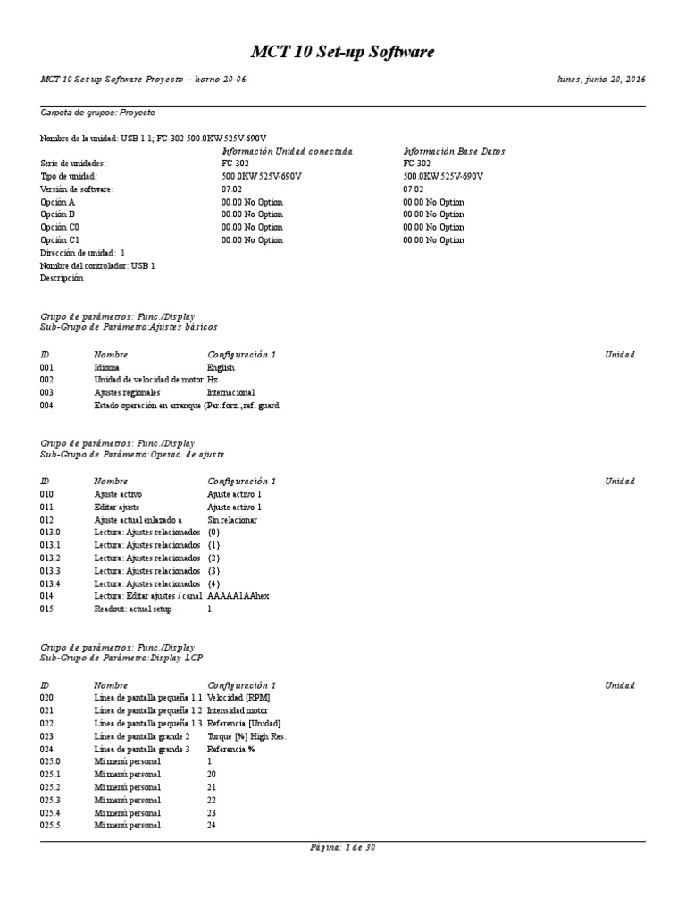 Configuración del Software MCT 10 | PDF | Ingenieria Eléctrica ...