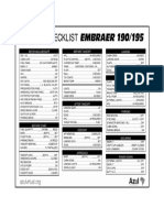 Checklist Embraer 190