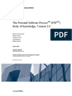 PSP Body of Knowledge V2.0 (From Sei.cmu.Edu Part Will Be on Next Mintest)