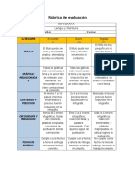 Rubrica Infografia