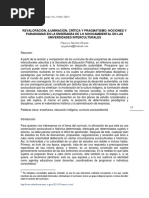 Revaloración, iluminación, crítica y pragmatismo