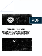 Pedoman Pelaporan Insiden Keselamatan Pasien (Ikp) PDF