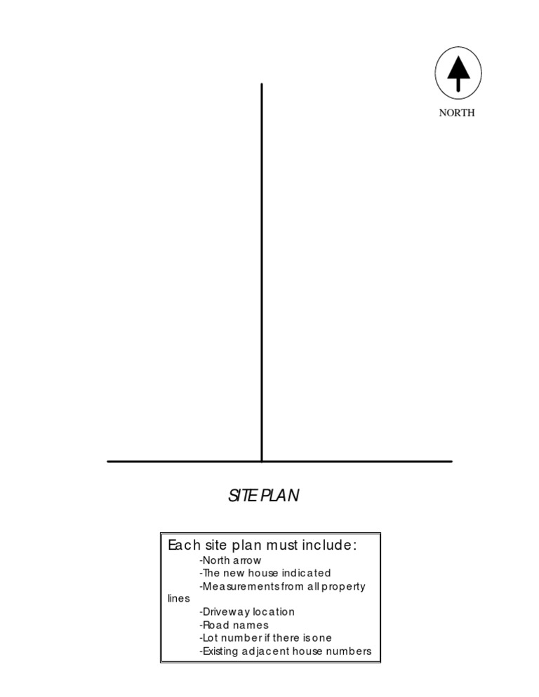 Site Plan Template PDF