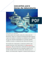 Desecantes para Desecadores de Laboratorio