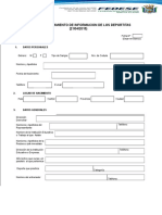 Ficha de Levantamiento de Informacion A Los Deportista