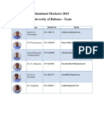 Ruhuna Teamimminent Marketer 2014/2015