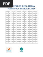 Download Resultados Beca Media Matricula Feusach 2016 by Federacin de Estudiantes de la Universidad de Santiago de Chile  SN320035020 doc pdf