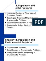 Chapter 14 explores population growth and environmental problems