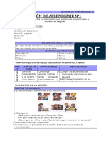 SESIÓN DE APRENDIZAJE 4° - MARZO