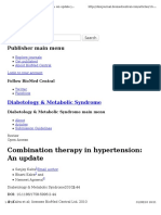 Combination Therapy in Hypertension: An Update