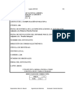 Trabajo práctico, enunciado, Universidad Nacional Abierta (Venezuela), Computación Evolutiva (350), 2016-1