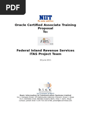 Training Proposal Template