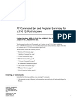 AT Command Set and Register Summary For V.110 12-Port Modules