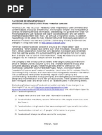 Download Press Release FACEBOOK REDESIGNS PRIVACY by Facebook SN32005844 doc pdf
