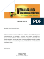 Carta de Aceite Do Artigo Pela Comissão Científica Da IV Semana Da África Maio 2010