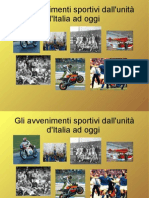 Gli Avvenimenti Sportivi Dall'unità D'italia Ad Oggi
