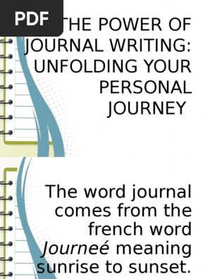 The Power of Journal Writing