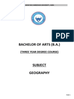 B.A. (Geography) Ambedkar University